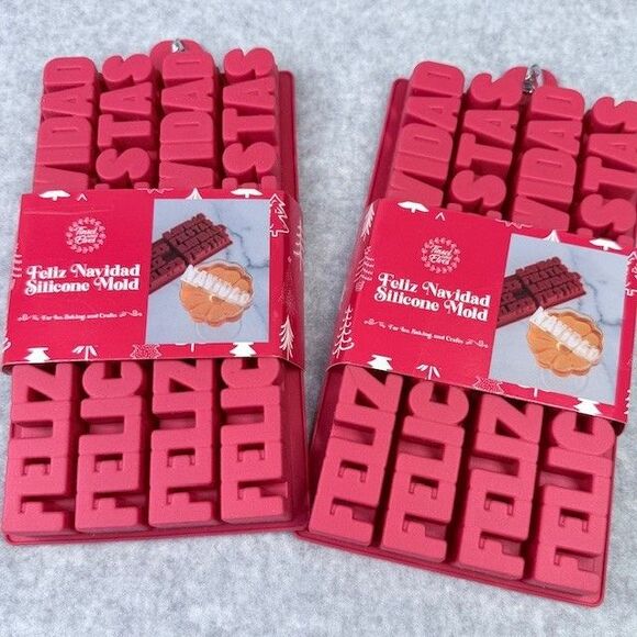 Small Christmas Silicone Molds Candy Chocolate Ice Cube Jello Soap Cake Crafts - Picture 8 of 9